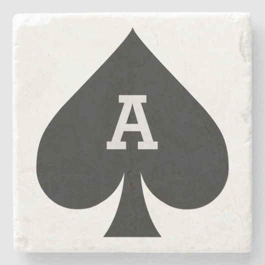 Kundenspezifischer Monogramm-Untersetzer des Steinuntersetzer (Vorderseite)