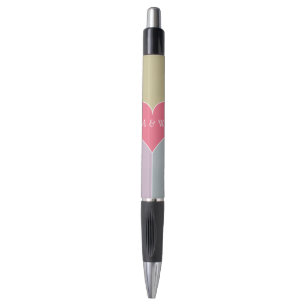 Kundenspezifischer Monogrammstift des Herz-Musters Kugelschreiber