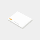 Kundenspezifischer niedlicher gelber Schulbus für Post-it Klebezettel (angewinkelt)