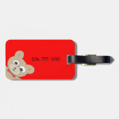 Kundenspezifischer niedlicher schrulliger gepäckanhänger (Rückseite horizontal)