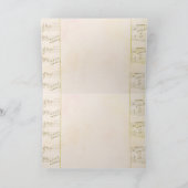 Kundenspezifischer oboe und Klavierentwurf Karte (Innenseite)