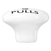 Kundenspezifischer personalisierter Fach-, Keramikknauf (Seitenansicht)