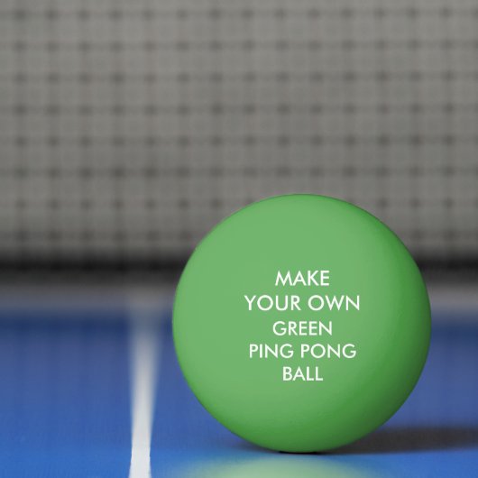 Kundenspezifischer personalisierter GRÜNER Ping Tischtennisball (Netto)