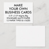 Kundenspezifischer personalisierter LECH 3,5"" Visitenkarte (Vorne/Hinten)