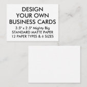 Kundenspezifischer personalisierter LECH 3,5"" Visitenkarte (Vorne/Hinten)