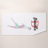 Kundenspezifischer personalisierter Netball Badehandtuch (Badehandtuch)