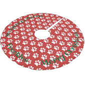 Kundenspezifischer personalisierter polyester weihnachtsbaumdecke (Schrägansicht)