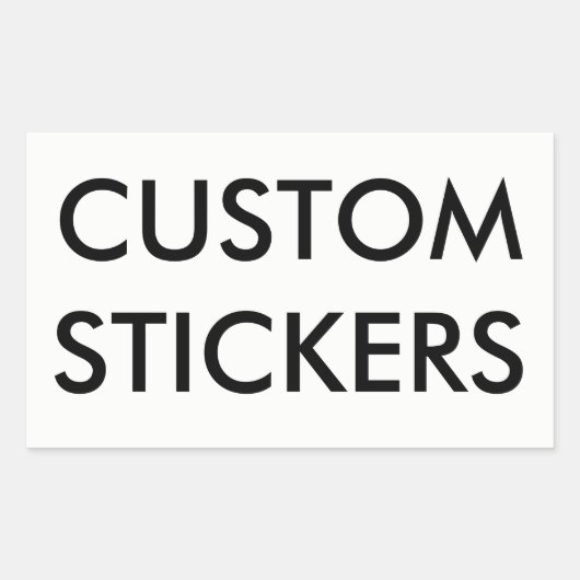 Kundenspezifischer personalisierter rechteckiger aufkleber (Vorderseite)