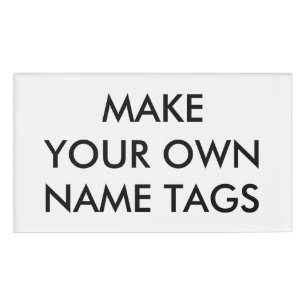 Kundenspezifischer personalisierter rechteckiger namenschild