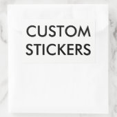 Kundenspezifischer personalisierter rechteckiger rechteckiger aufkleber (Tasche)