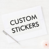 Kundenspezifischer personalisierter rechteckiger rechteckiger aufkleber (Umschlag)