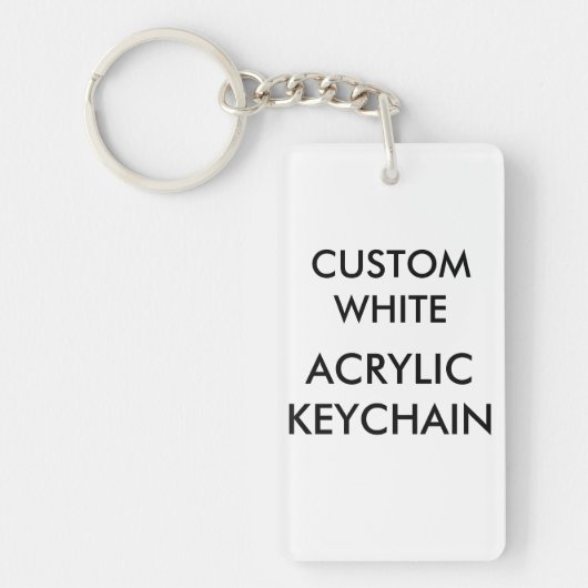 Kundenspezifischer personalisierter rechteckiger schlüsselanhänger (Vorderseite)