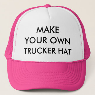 Kundenspezifischer personalisierter ROSA u. Truckerkappe