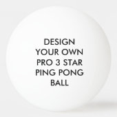 Kundenspezifischer personalisierter SternPing Pong Tischtennisball (Vorderseite)