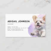 Kundenspezifischer Pflegedienst für Haustiere - Sp Visitenkarte (Rückseite)