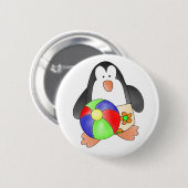 Kundenspezifischer Pinguin-Jungen-Schwimmen-Knopf Button (Vorne & Hinten)