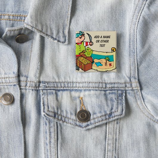 Kundenspezifischer Piraten-Knopf Button (Beispiel)