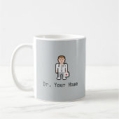 Kundenspezifischer Pixel-Doktor Mug Kaffeetasse (Links)