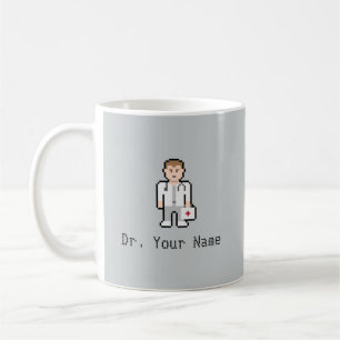 Kundenspezifischer Pixel-Doktor Mug Kaffeetasse