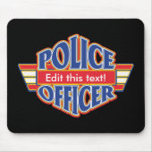 Kundenspezifischer Polizeibeamte Mousepad (Vorne)