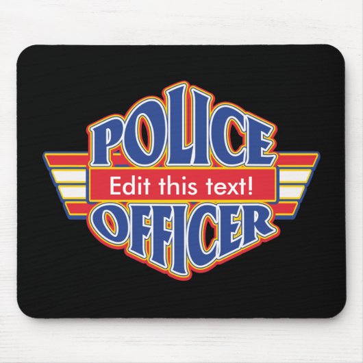 Kundenspezifischer Polizeibeamte Mousepad (Vorne)