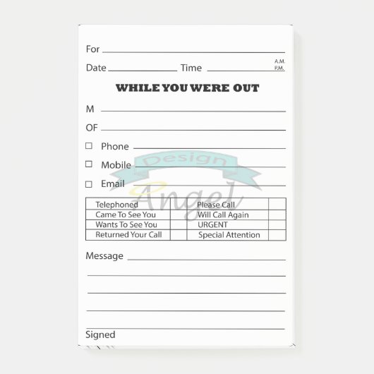 Kundenspezifischer Post-it Klebezettel (Vorderseite)