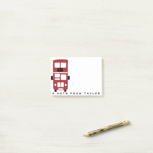 Kundenspezifischer Post-Itnotizblock des roten Post-it Klebezettel (Auf Schreibtisch)