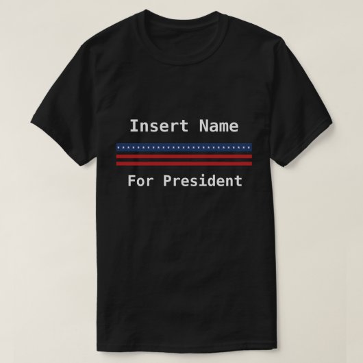 Kundenspezifischer Präsident T-Shirt (Design vorne)