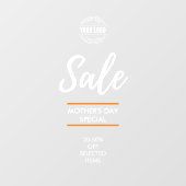 kundenspezifischer Prozentsatz des Verkaufs im Whi Fensteraufkleber (Blatt)