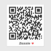 Kundenspezifischer QR-Code Aufkleber (Blatt)