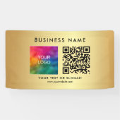 Kundenspezifischer QR Code Firmenlogo Außenwerbung Banner (Horizontal)