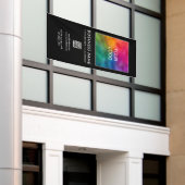 Kundenspezifischer QR-Code Firmenlogo hier Banner (Äußeres Gebäude)