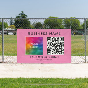 Kundenspezifischer QR-Code für Business-Logos Eleg Banner