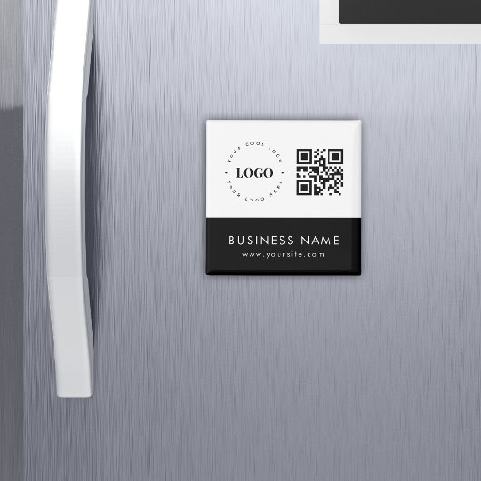 Kundenspezifischer QR-Code für Business-Logos und  Magnet
