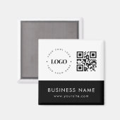 Kundenspezifischer QR-Code für Business-Logos und  Magnet (Vorderseite/Rückseite)