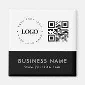 Kundenspezifischer QR-Code für Business-Logos und  Magnet (Vorne)