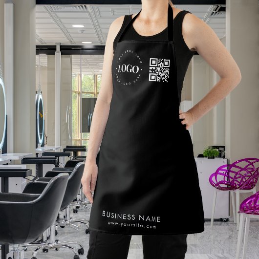 Kundenspezifischer QR-Code für Business-Logos und Schürze