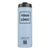 Kundenspezifischer QR-Code für das Firmenlogo Thermosbecher (Vorderseite)