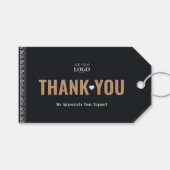 Kundenspezifischer QR-Code für Logos Danke an den Geschenkanhänger (Vorderseite (Horizontal))