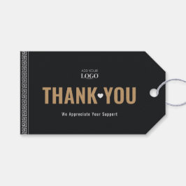 Kundenspezifischer QR-Code für Logos Danke an den  Geschenkanhänger