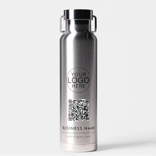 Kundenspezifischer QR-Code für moderne Unternehmen Trinkflasche (Vorne)