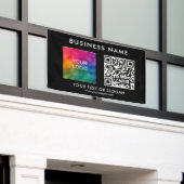 Kundenspezifischer QR-Code für Unternehmen Moderne Banner (Äußeres Gebäude)