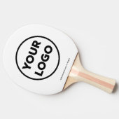 Kundenspezifischer QR-Code für Unternehmen und Tex Tischtennis Schläger (Seitenansicht)