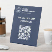 Kundenspezifischer QR-Code Medizinische Klinik Ges Sockelschild (In SItu)