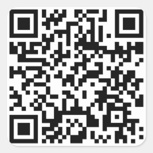 Kundenspezifischer QR-Code Quadratischer Aufkleber
