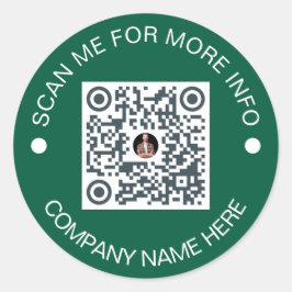 Kundenspezifischer QR-Code Rund umweltfreundliches Runder Aufkleber