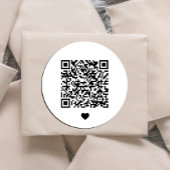 Kundenspezifischer QR-Code Runder Aufkleber