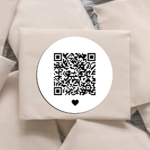 Kundenspezifischer QR-Code Runder Aufkleber
