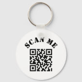 Kundenspezifischer QR-Code Schlüsselanhänger (Rückseite)