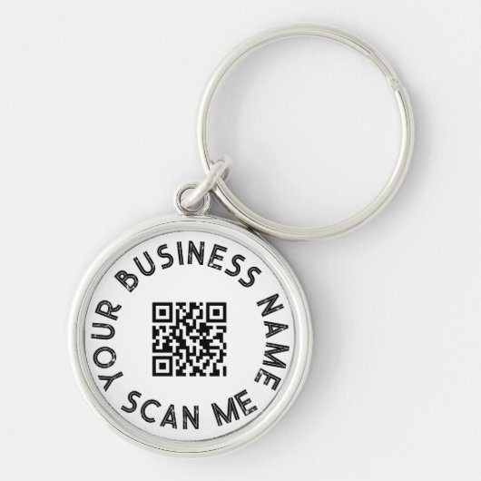 Kundenspezifischer QR-Code Schlüsselanhänger (Vorne)